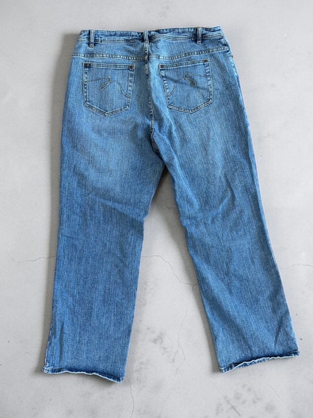 Boutique Street Jeans Womens 16W Plus Size Bootcut Medium Wash